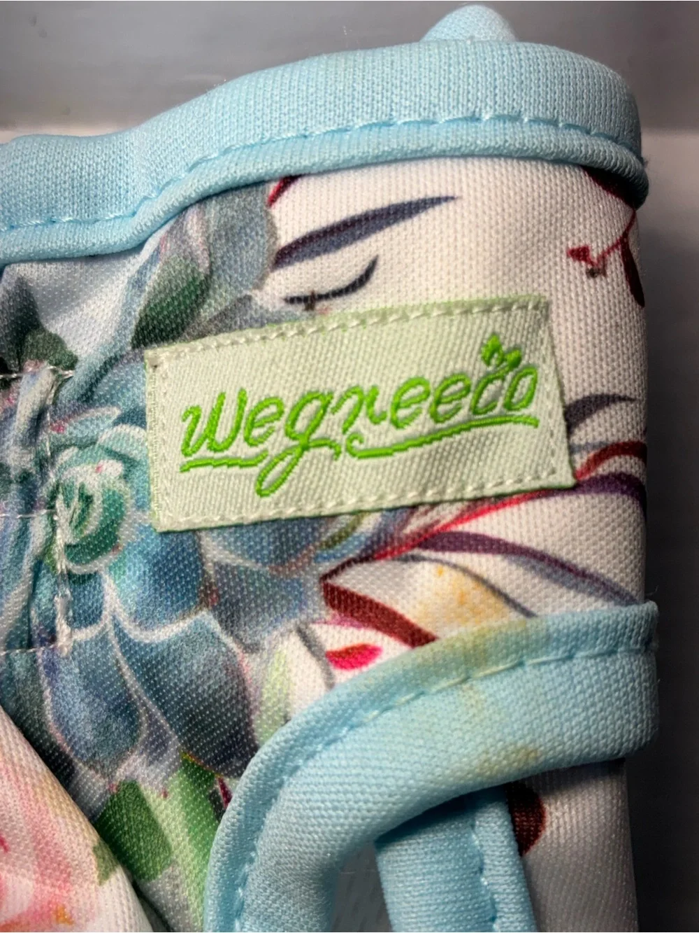 Wegreeco Female Dog Diaper Medium Floral Washable Reusable Pet Diaper Adjustable